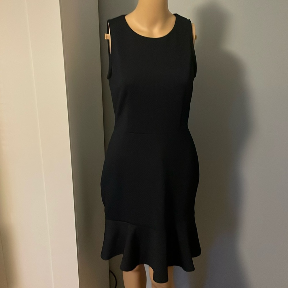 Banana Republic Navy Flounce Dress Size 4